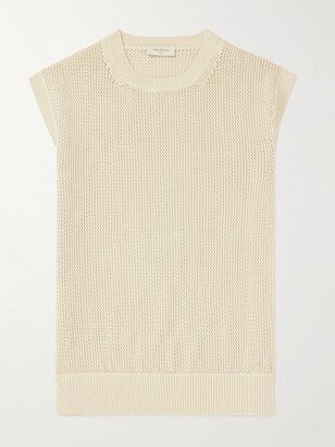 PIACENZA 1733 Crochet-Knit Cotton Sweater Vest-AA