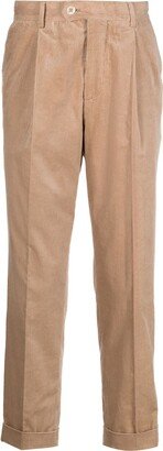 Corduroy Straight-Leg Trousers-AU