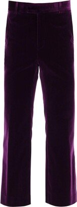 Velvet Flared Trousers