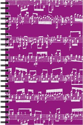 Notebooks: Sheet Music Notebook, 5X8, Pink