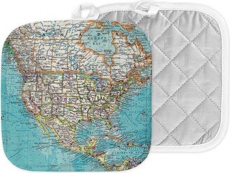 United States Map Hot Pad - Pot Holder Wedding Gift Housewarming Airbnb Kitchen Decor