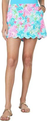 Colette Knit Skort (Surf Blue Luscious Lions) Women's Skort