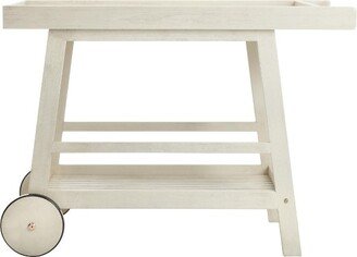 Renzo Indoor/Outdoor Bar Cart - Distressed White