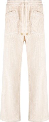 SIEDRES Open-Knit Straight-Leg Trousers