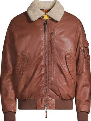 Josh Leather Bomber Jacket