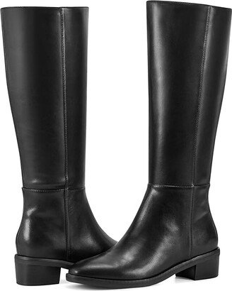 Loretta (Black Leather) Women's Boots