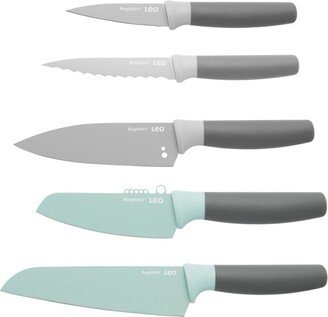 Leo 5Pc Kitchen Knife Set, Stainless Steel , Multicolors