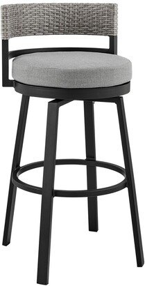 Encinitas Outdoor Patio Counter Height Swivel Bar Stool-AA