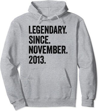 10 Birthday Ideas by Birnux 10 Years Old Legendary Since November 2013 10th Birthday Pullover Hoodie