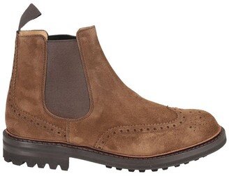 Perforated Slip-On Chelsea Boots