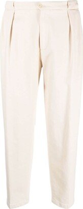 Portobello tapered cotton trousers