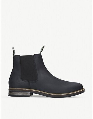 Mens Black Farsley Leather Chelsea Boots