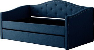 Twin/Single Fairfield Tufted Fabric Day Bed with Trundle