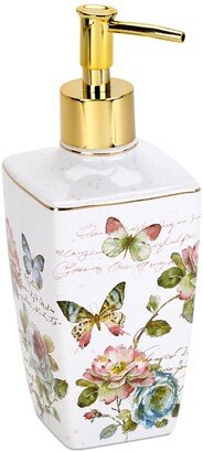 Butterfly Garden Ceramic Soap/Lotion Pump