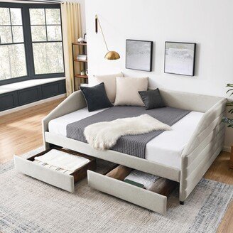 BEYONDHOME Tufted Daybed with Drawers