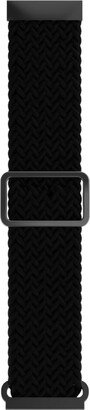 iTouch Unisex Air 4 Black Braided Loop Silicone Strap