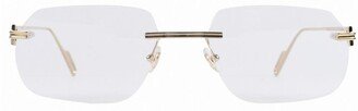 Rimless Square Glasses