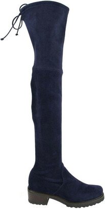 Women's Vanland Dark Blue Suede Knee High Boots (37 / 6.5 M)