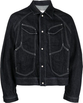 Goldwin 0 Contrast-Stitching Denim Jacket