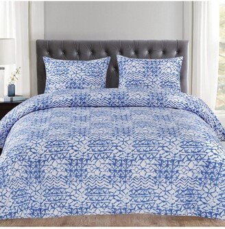 King 3-Pc Printed Duvet Cover Set