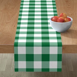 Table Runners: Buffalo Check - Kelly Green Table Runner, 90X16, Green