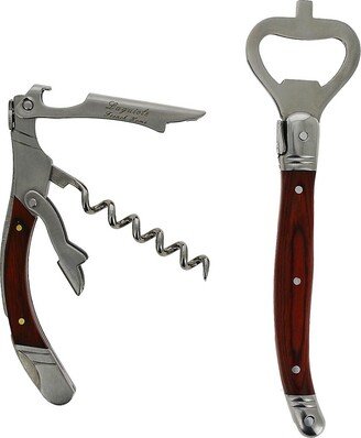 French Home Laguiole 2-Piece Bottle Opener Bar Set