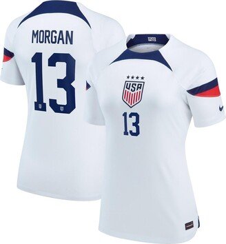 Women's Alex Morgan White Uswnt 2022/23 Home Breathe Stadium Replica Player Jersey