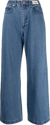 CHOCOOLATE Mid-Rise Wide-Leg Jeans