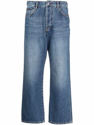 Iconic Plein wide-leg jeans-AA