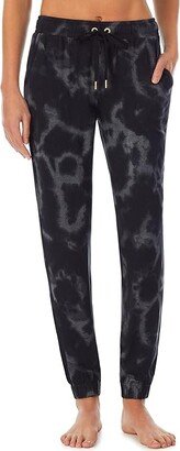 Joggers Sleep Pants (Black Tie-Dye) Women's Pajama