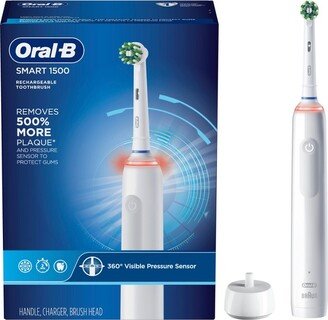 1500 CrossAction Electric Power Rechargeable Battery Toothbrush Powered by Braun