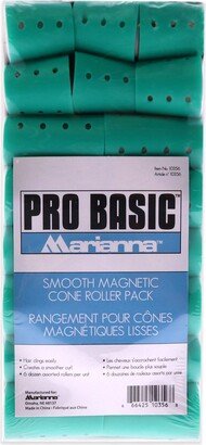 Pro Basic Smooth Magnetic Cone Roller Pack by for Women - 72 Pc Hair Roller