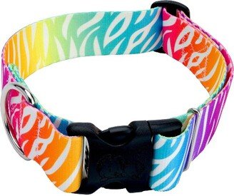 Country Brook Petz 1 1/2 Inch Fashion Zebra Dog Collar (Medium)