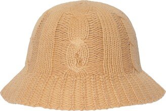 Classic Merino Wool Blend Cable Bucket Hat