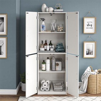 No 4-Door 5' Storage Cabinet