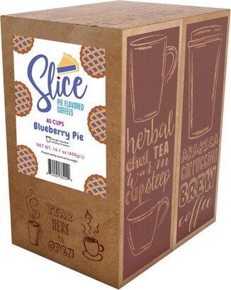 Slice Coffee Slice Flavored Coffee Pods for Keurig 2.0 Brewers, Blueberry Pie, 40 Count