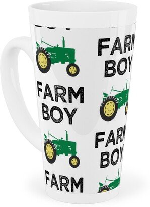 Mugs: Farm Boy - Tractor Green Tall Latte Mug, 17Oz, Green