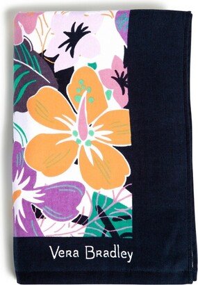 Women's Cotton Looped Terry Oversized Beach Towel Island Floral