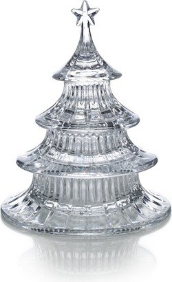 Celebrations by Holiday Treats Crystal Stacking Tree Candy Dish, 8.5-Inch