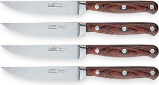 Pakka Wood 4-Piece Stainless Steel Steak Knife Set