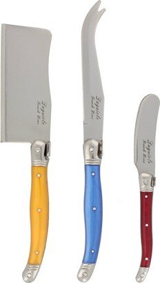 3pc Stainless Steel Laguiole Cheese Knife Set