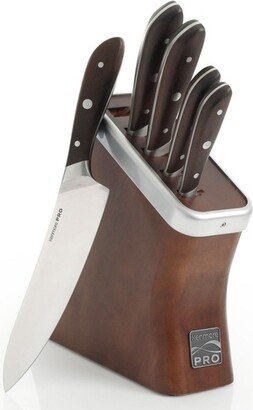 6 Piece Pro Truman High Carbon Stainless Steel Cutlery Set in Brown