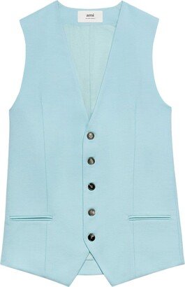 Tailored Virgin Wool Waistcoat