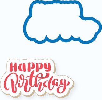 Birthday Cookie Cutter | Happy Plaque