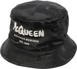 Logo-Print Bucket Hat-AG