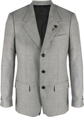 Double-Breasted Wool Blazer-BB