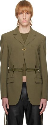 SSENSE Exclusive Green Rope Blazer