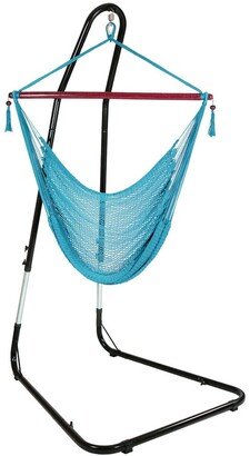 Sunnydaze Caribbean Extra-Large Hammock Chair W/ Adjustable Stand