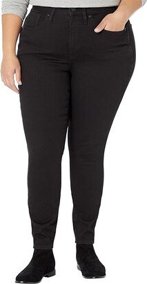 Plus 10 High-Rise Skinny Jeans in Black Frost (Black Frost) Women's Jeans