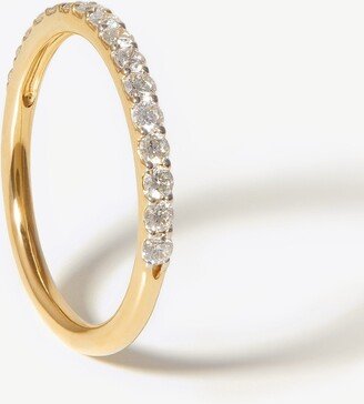 Fine Half Diamond Eternity Ring | 14k Solid Gold/Diamond